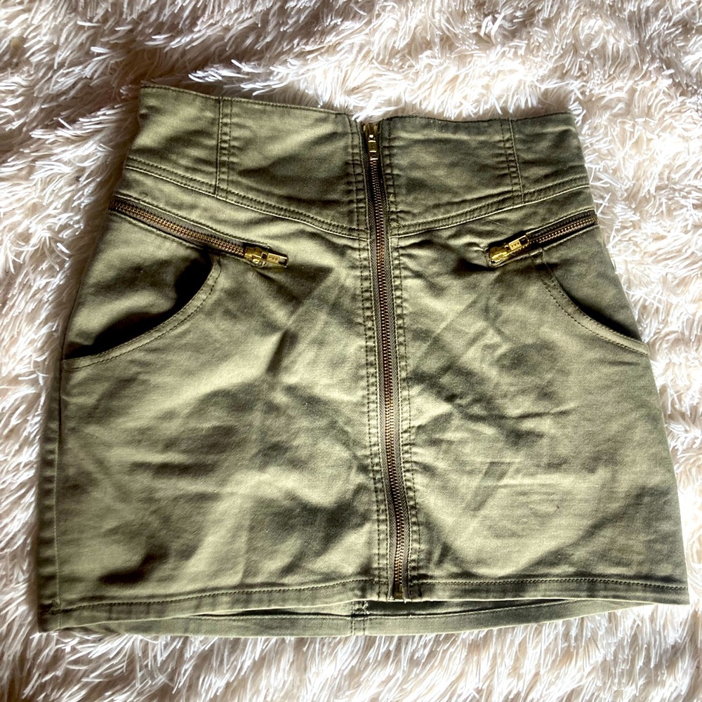 Cute army green skirt